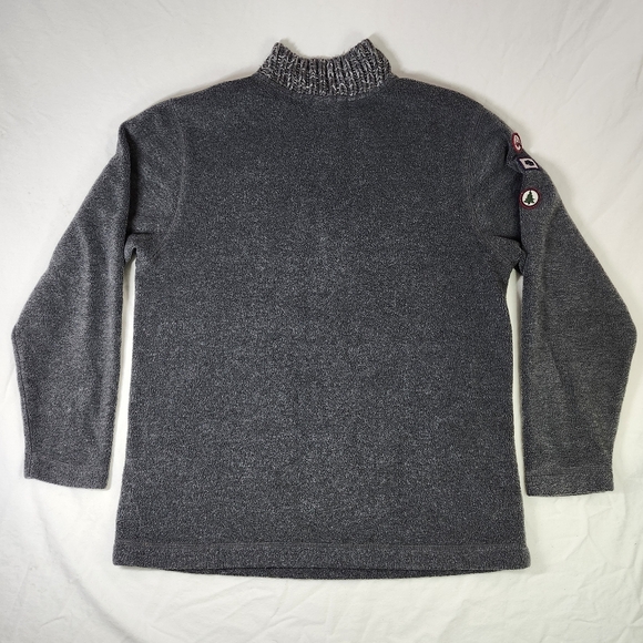 Disney Store Winnie the Pooh Quarter Zip Pullover Fleece Gray Knit Collar Sz M V - Picture 12 of 12